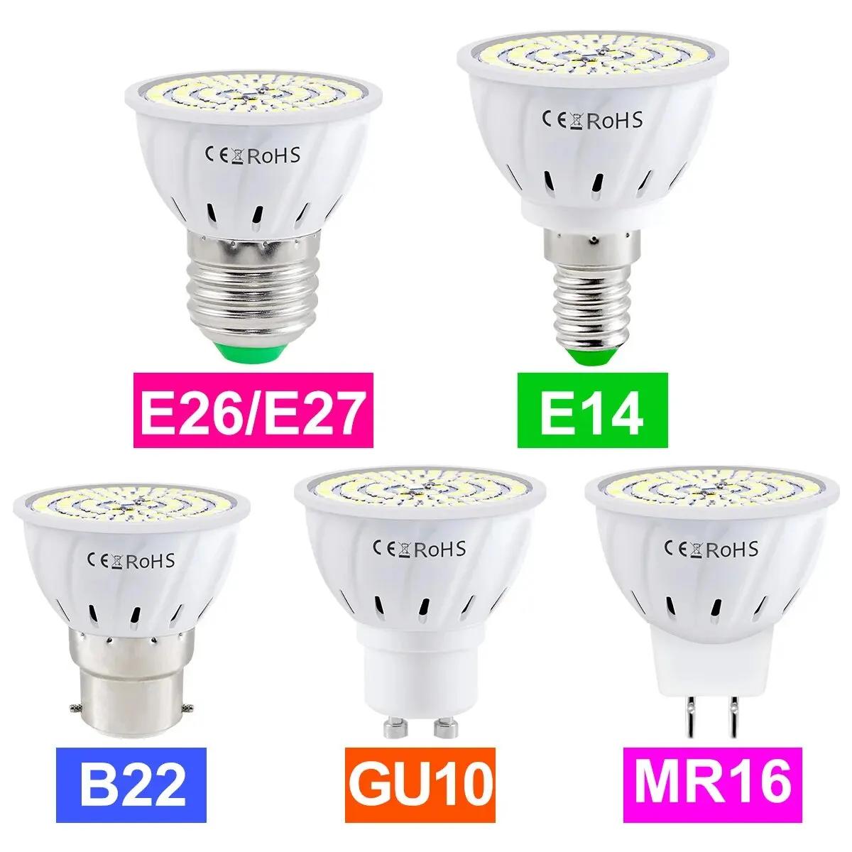 GU10 LED  MR16 ƮƮ E27 õ , AC220V Ž GU5.3 ǳ E14 Ȩ ħ Ʈ , B22 /